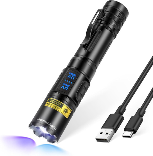 Dual flashlight 365nm - 365nm, &