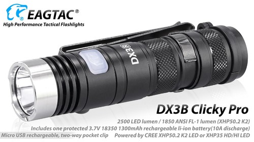 Eagletac dx3b clicky pro luce - dx3b,